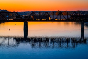 Sixth Street Bridge Sunset   Augusta GA 7450